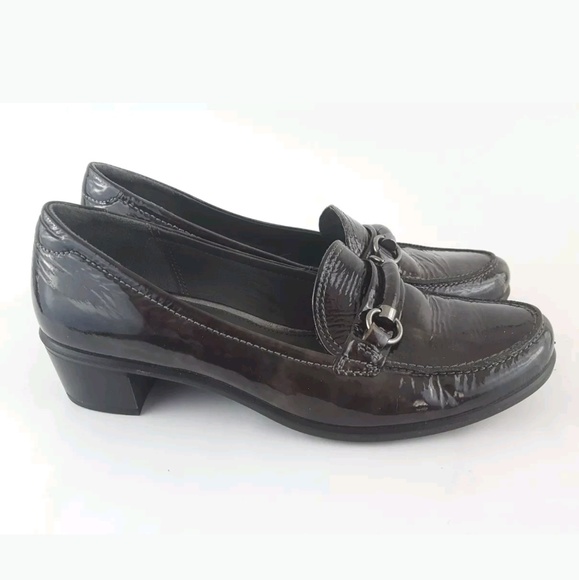 ecco patent leather shoes